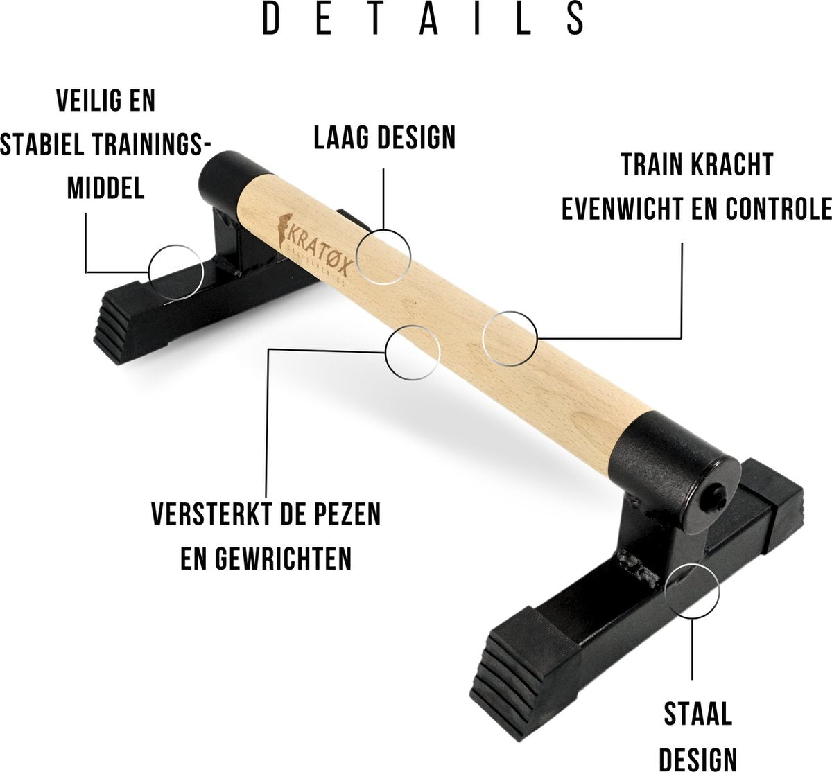 Parallettes 50cm Push up Bars