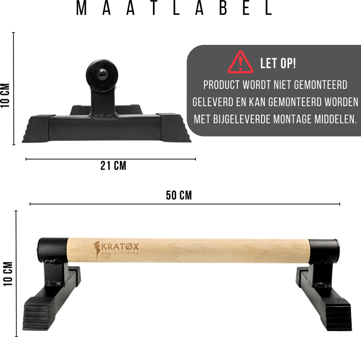 Parallettes 50cm Push up Bars