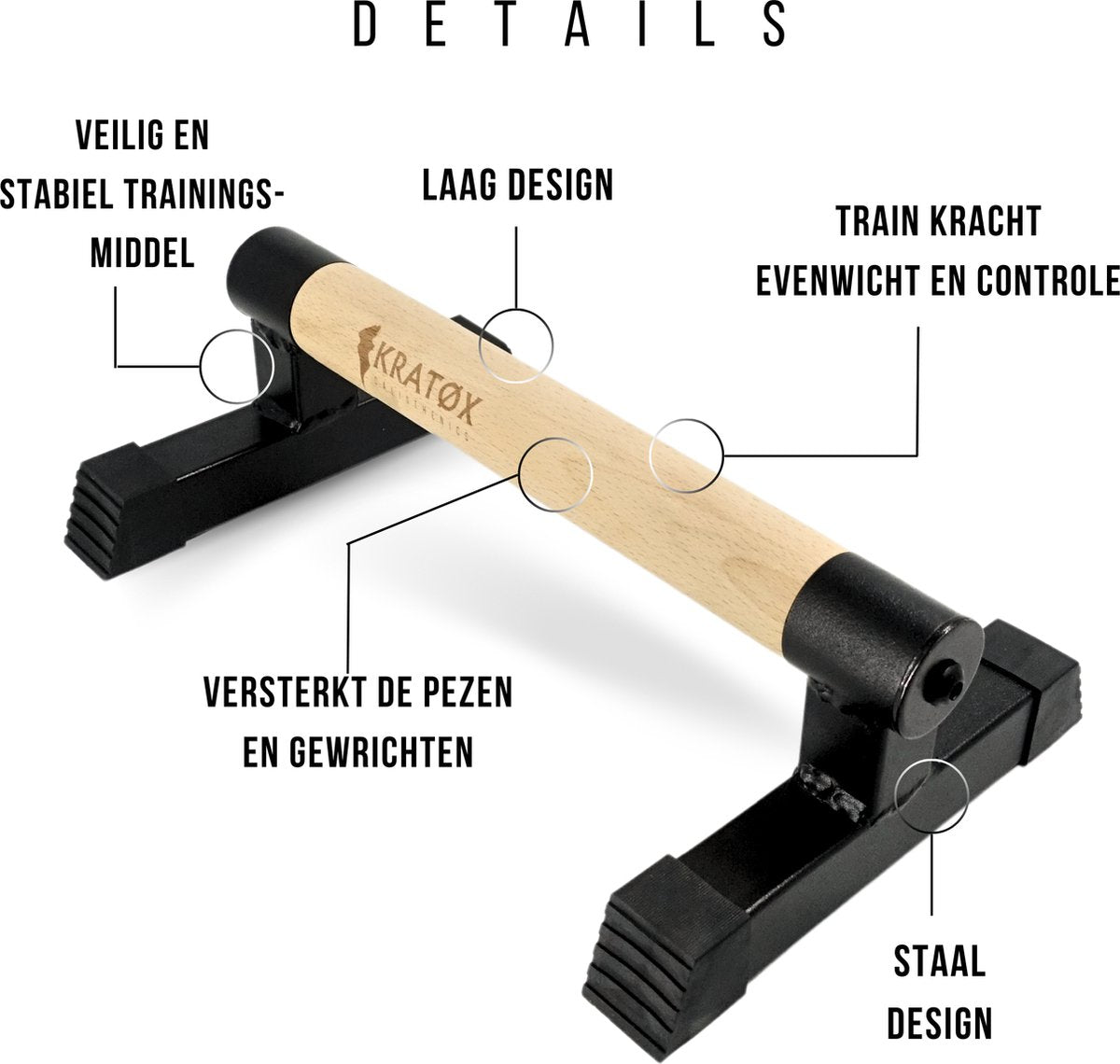 Parallettes 33cm Push up Bars