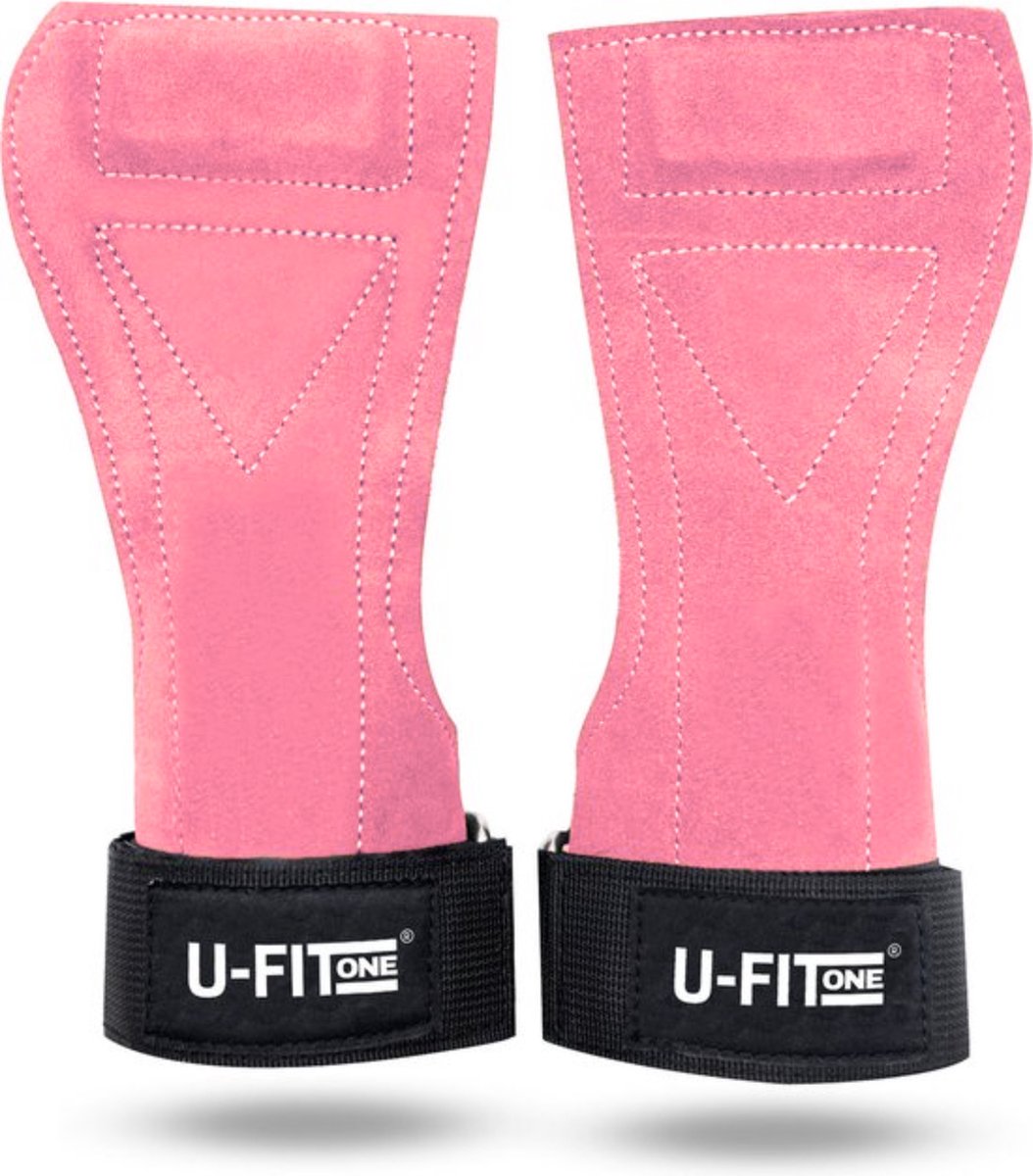 Leren Lifting Straps Roze
