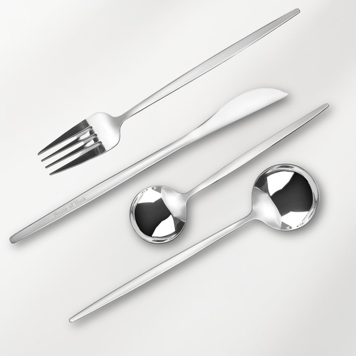 Bestek Hoogglans 6 Persoons Zilver