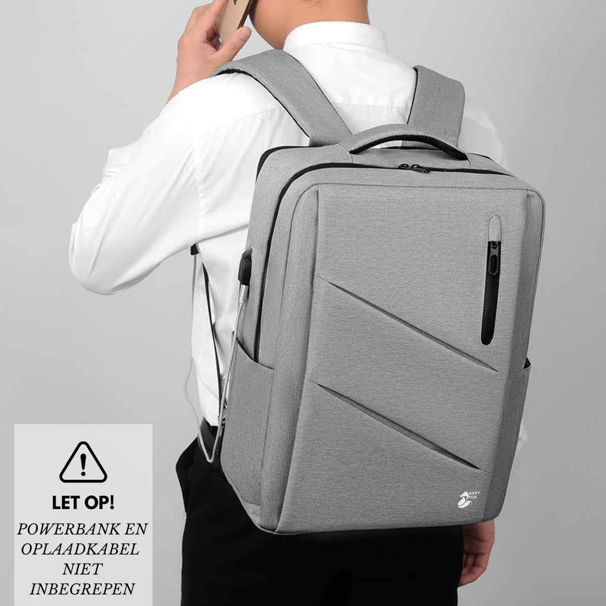 Laptop Rugzak 17.3 inch 31L Grijs