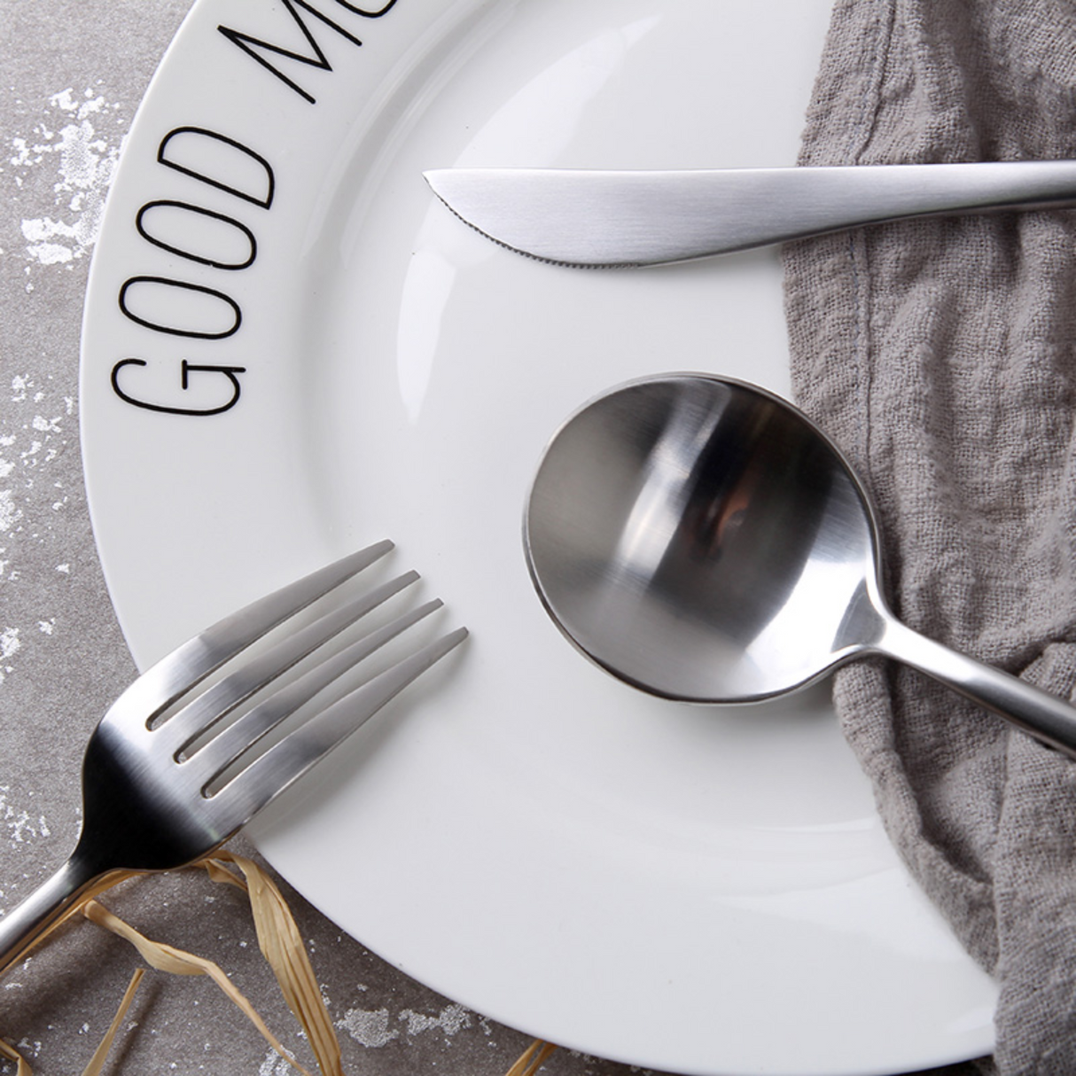 Bestek 5-delig 1 Persoons Set Mat Zilver