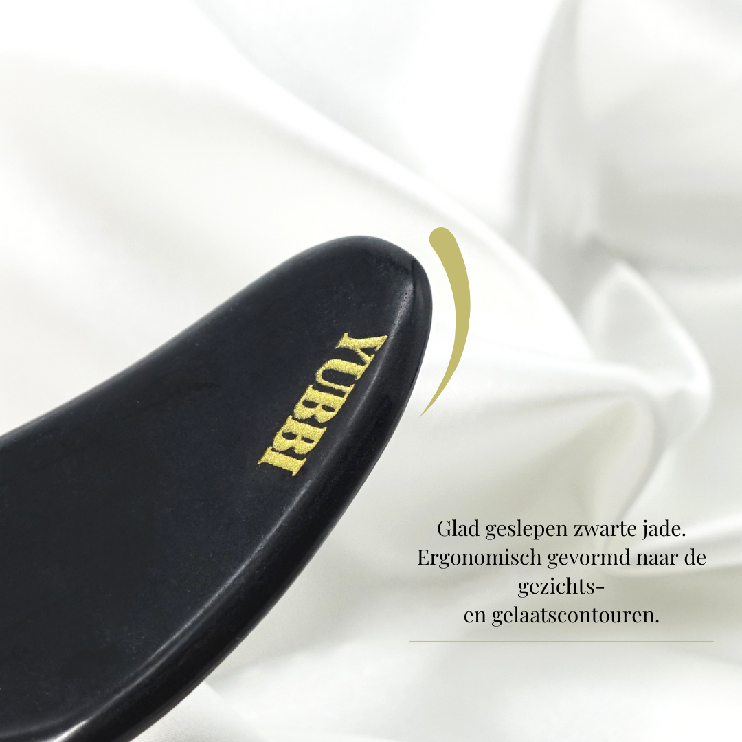 Gua Sha Set Zwarte Jade