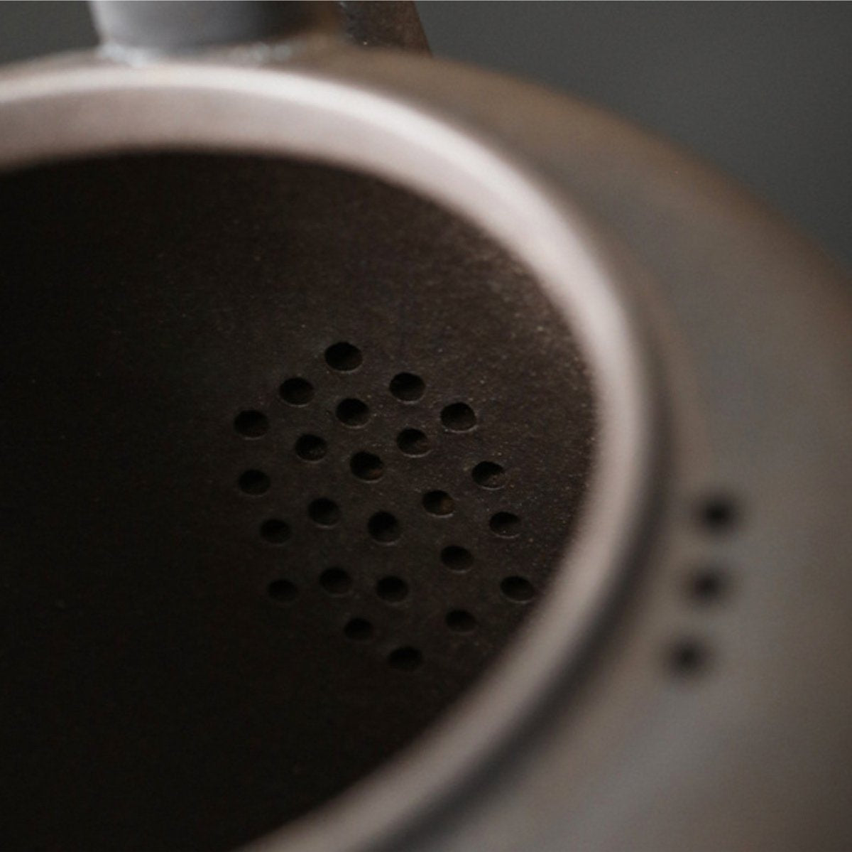 Keramieke Theepot met Theelicht Houder Bruin