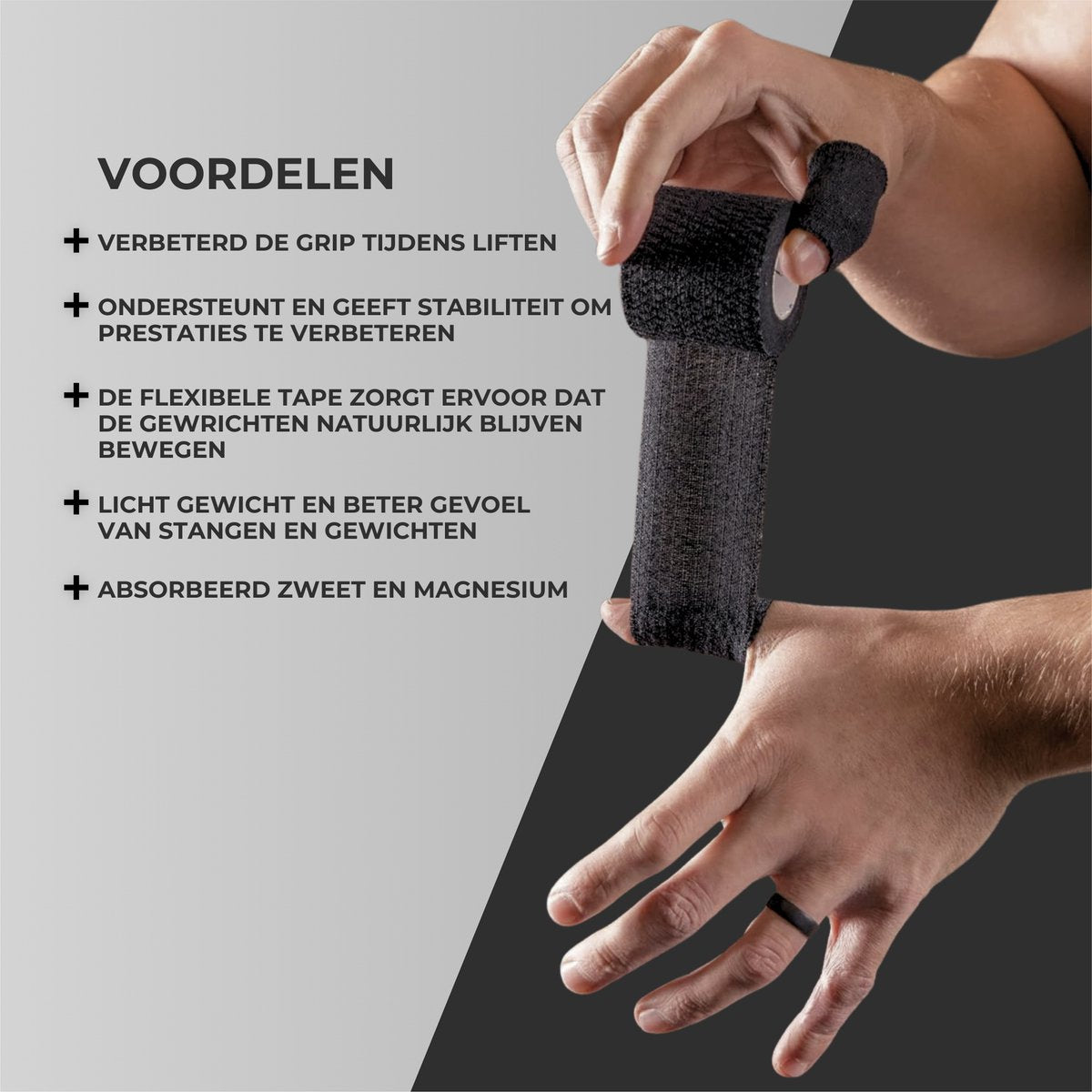 Grip Tape Zwart 8stuks 5cm x 4.5m