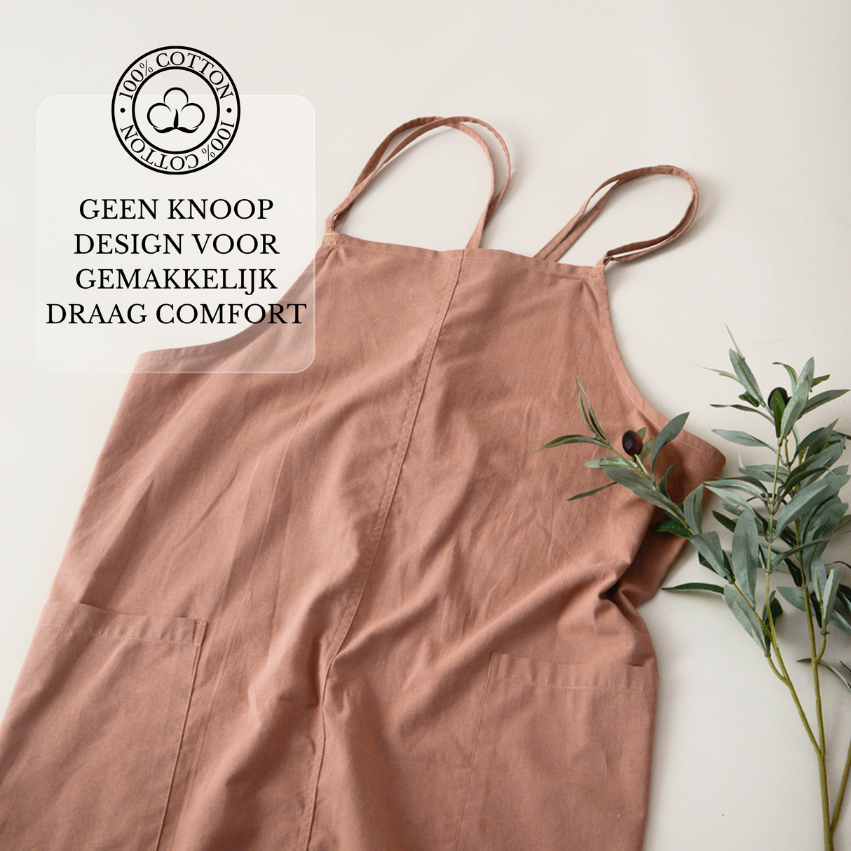 Keukenschort 'Lennie' Bruin