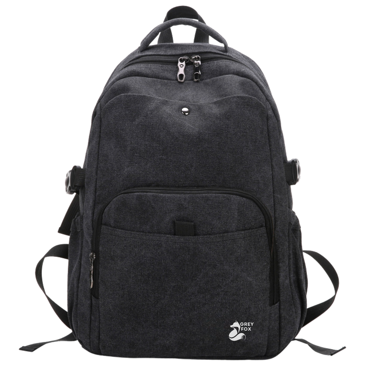 Canvas Laptop Rugzak 15.6inch 24L Zwart