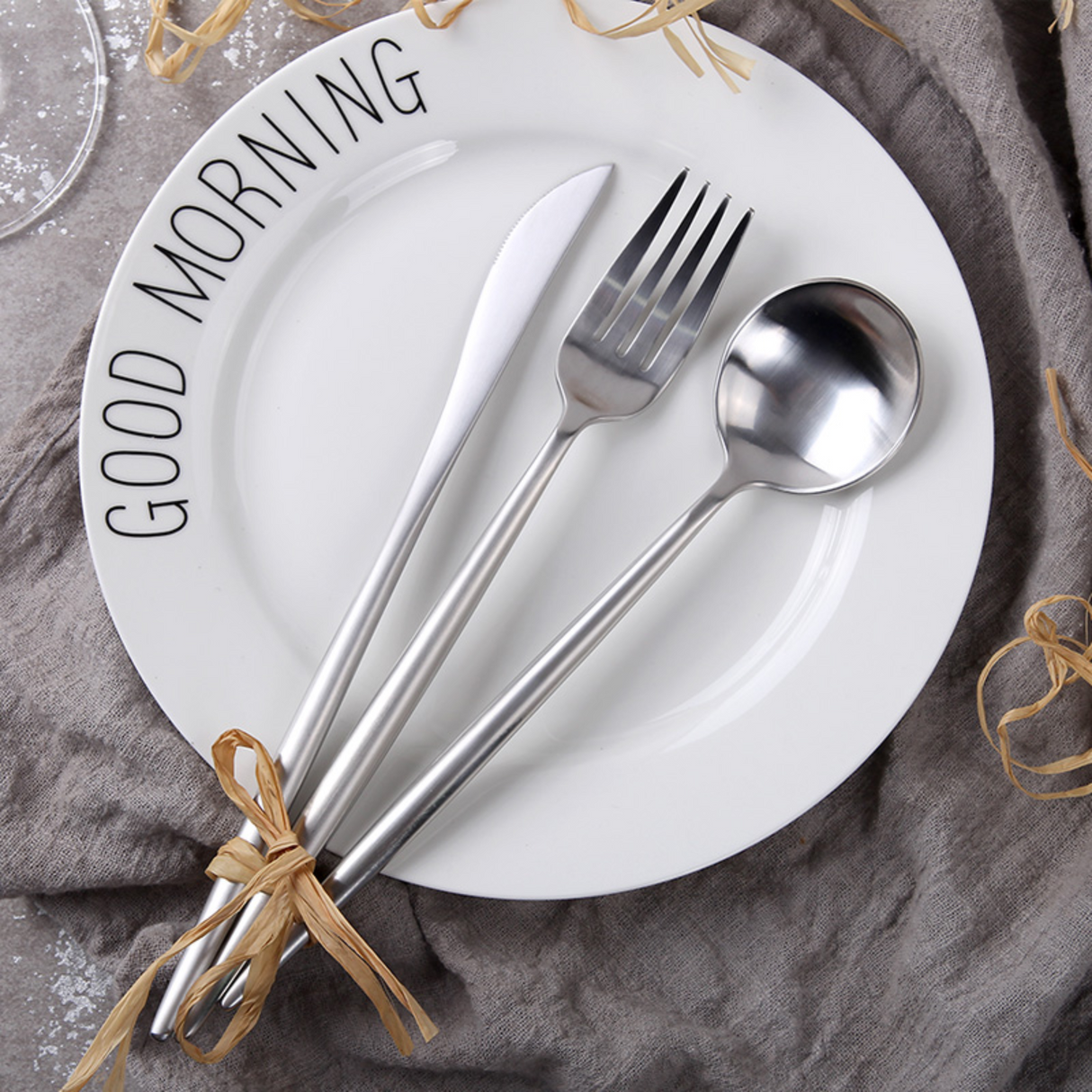 Bestek 5-delig 1 Persoons Set Mat Zilver