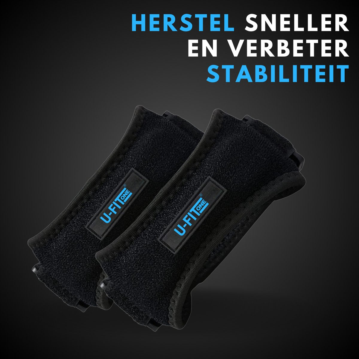 Patellaband Zwart 1 Paar