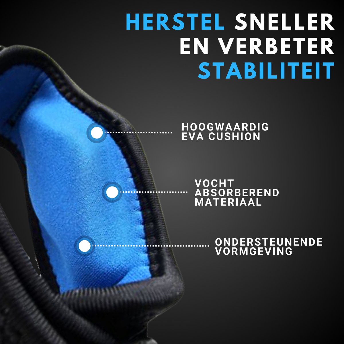 Patellaband Zwart 1 Paar