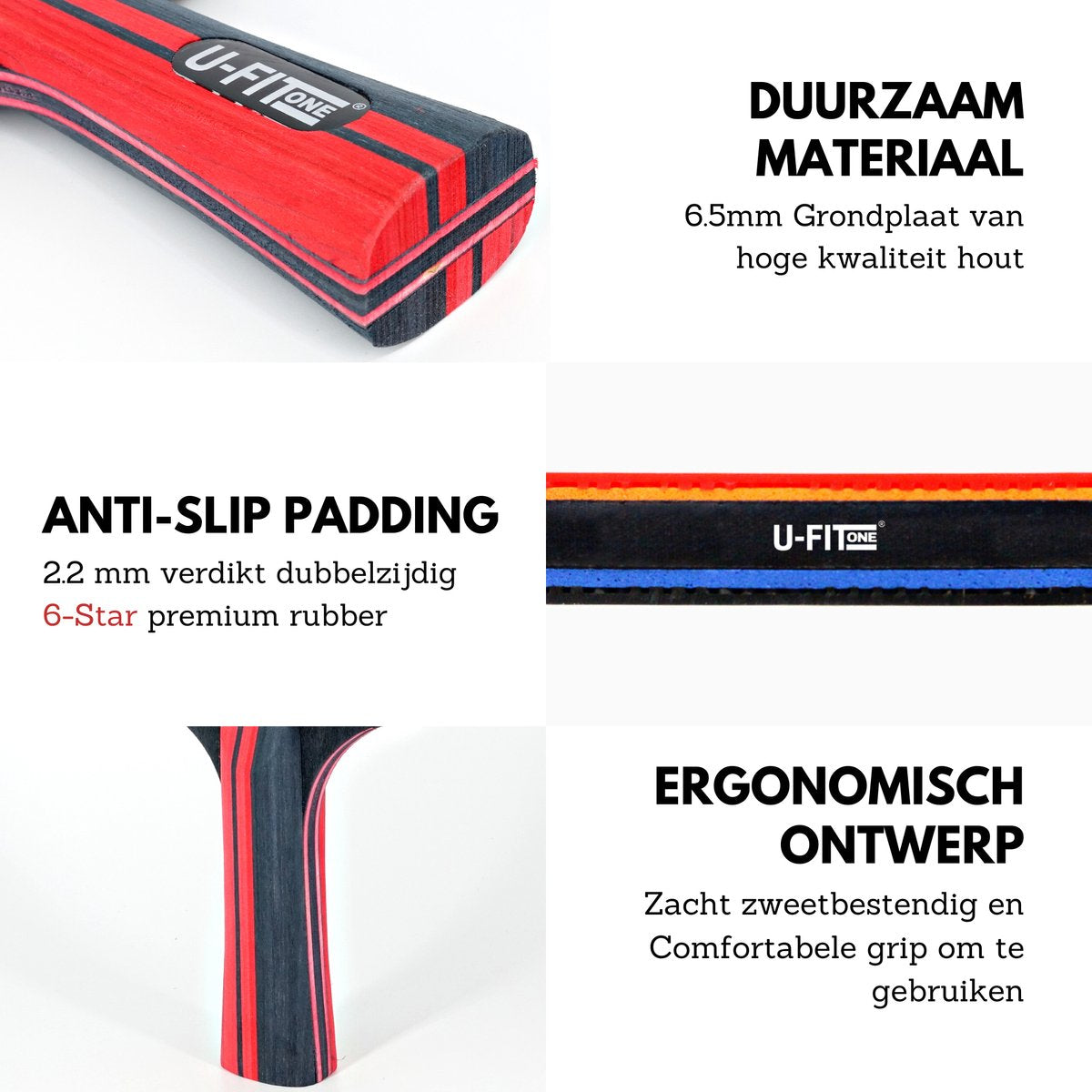 Premium Tafeltennis Batjes 2Stuks 6 Star