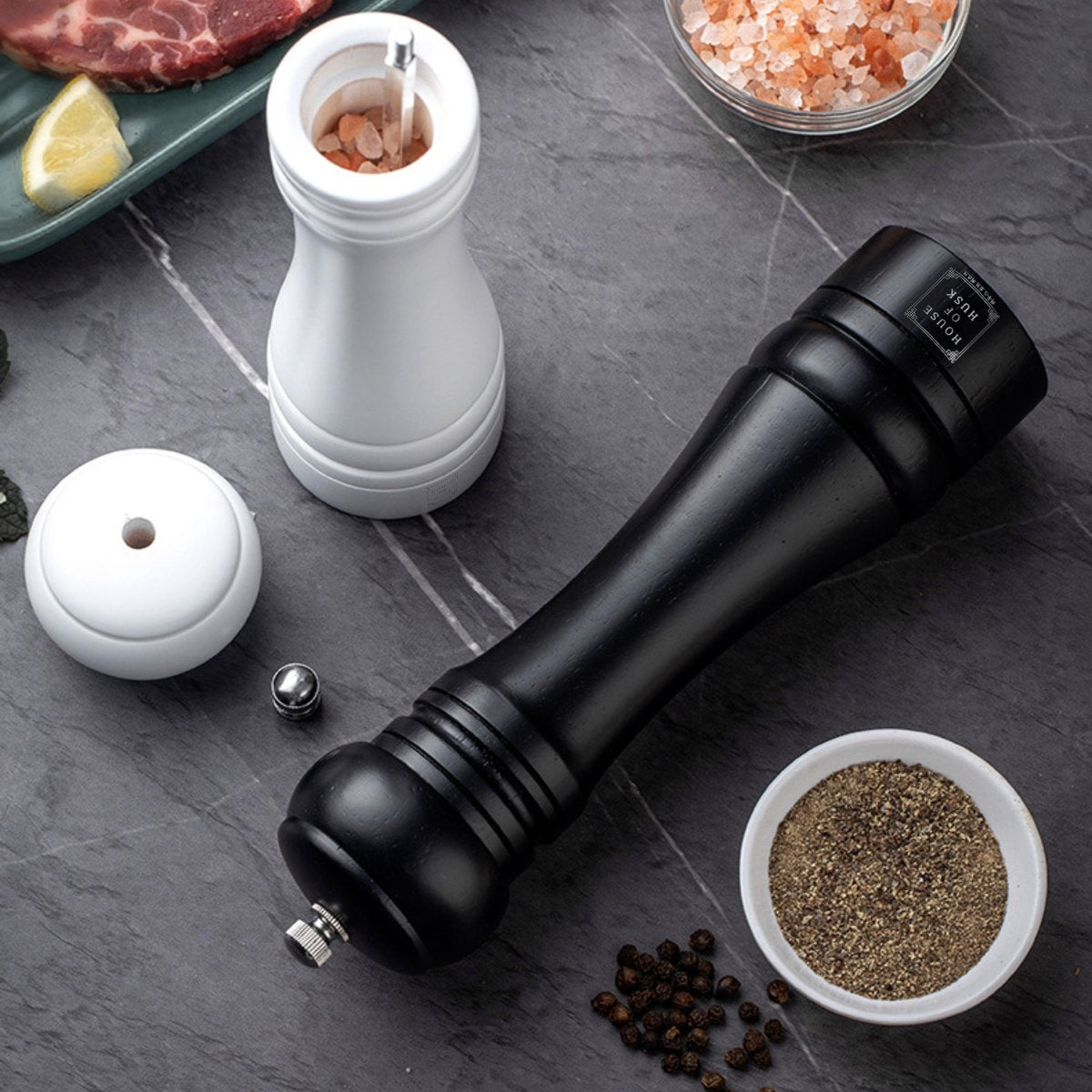 Peper- en Zoutmolen Zwart Wit