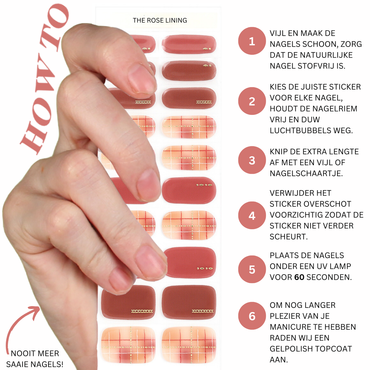 UV Gellak Stickers "The Rose Lining"