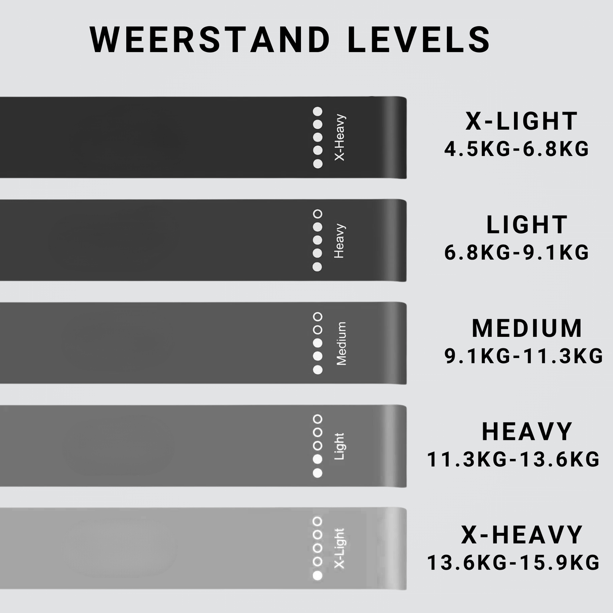 Weerstandsbanden Zwart