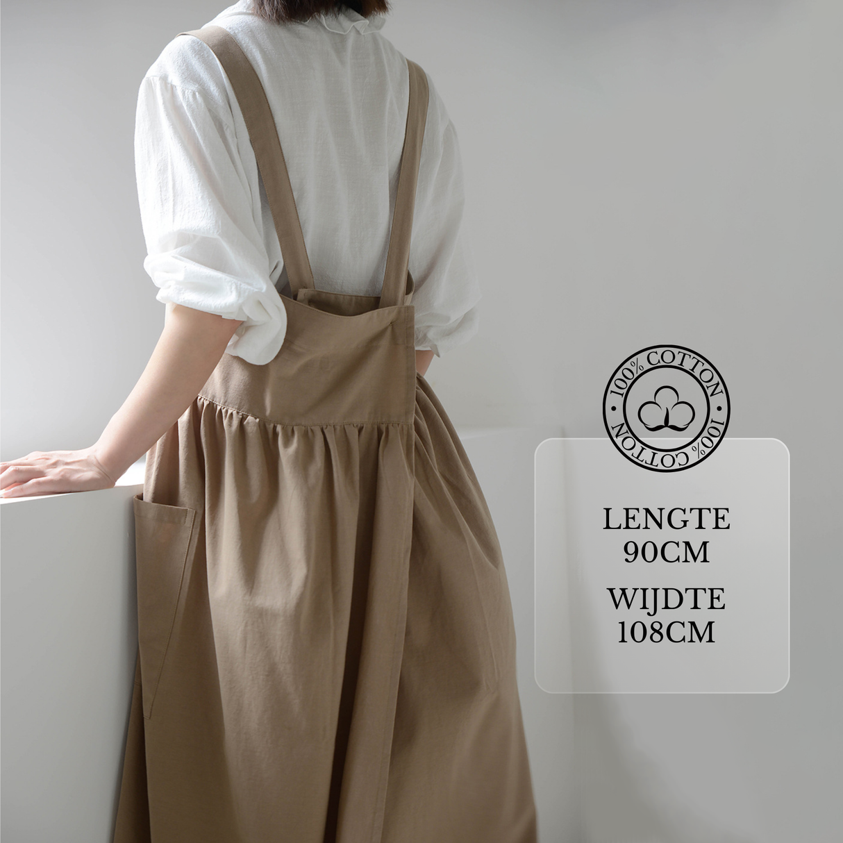 Keukenschort 'Lilly' Bruin