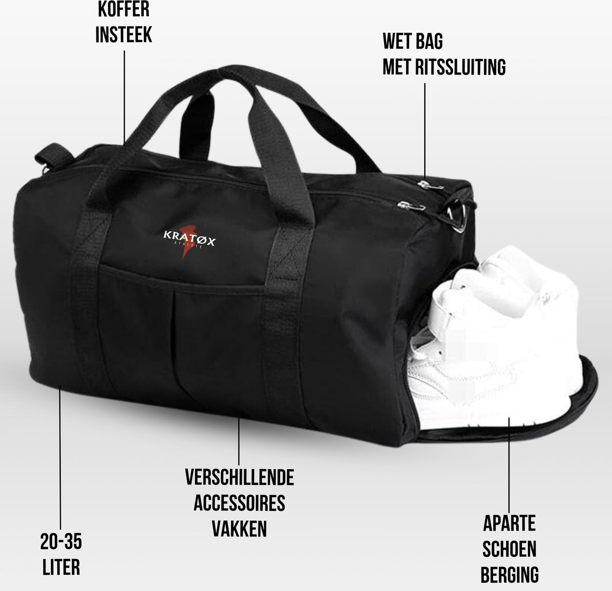 Duffel Bag Sport 35L Tas Zwart