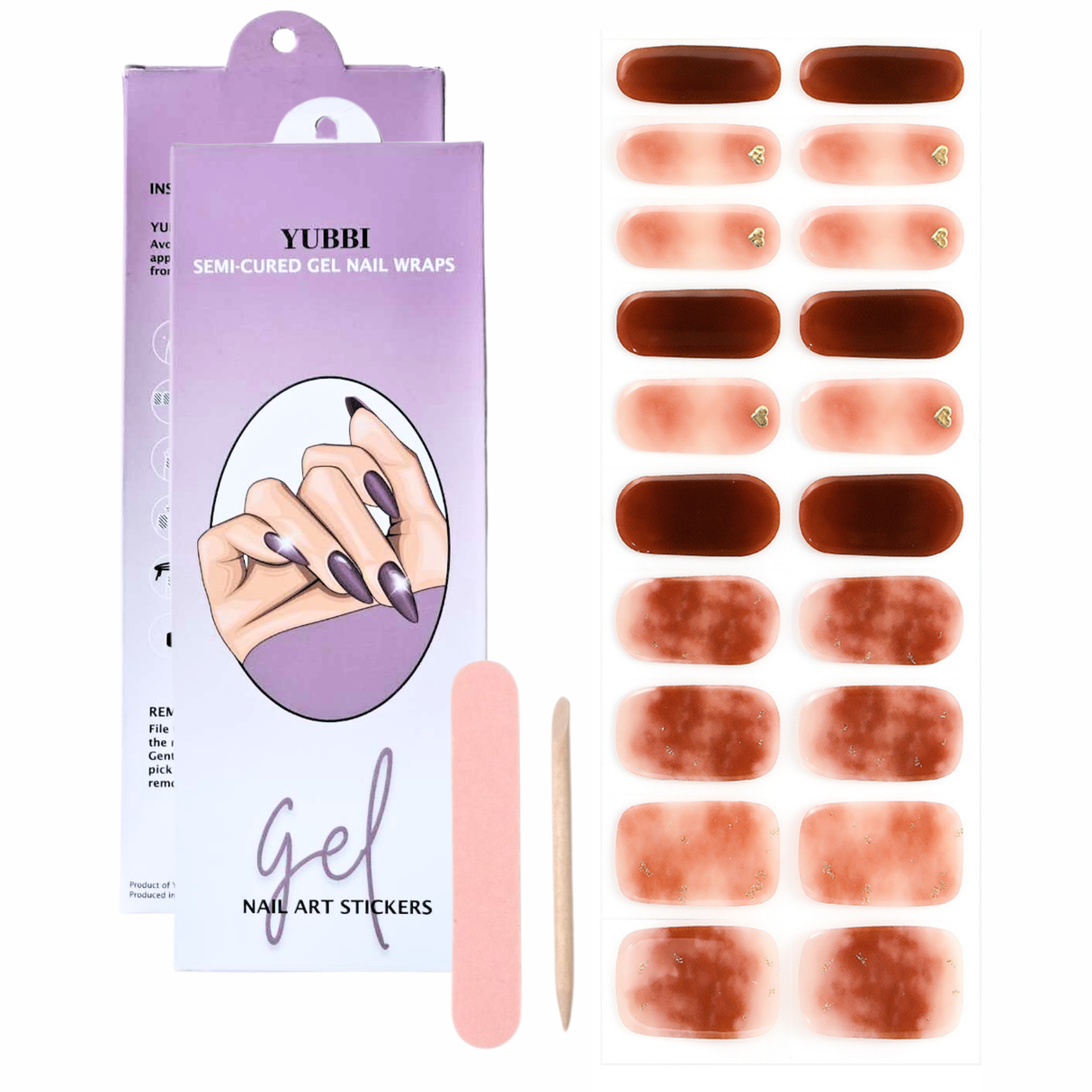 UV Gellak Stickers "Red Haze"