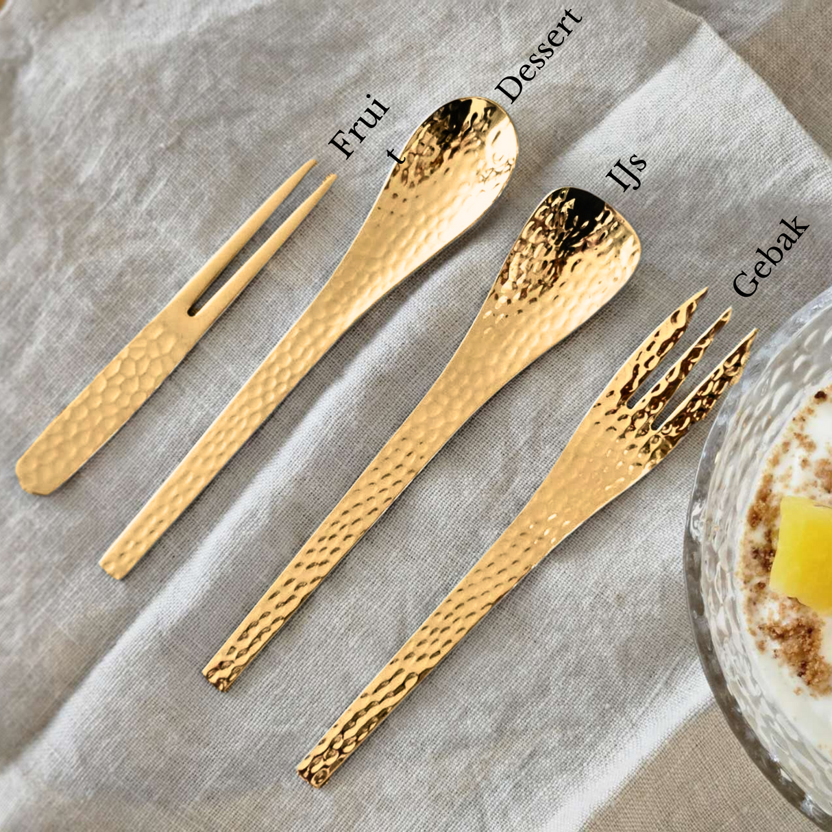 Dessert Lepel Set Goud