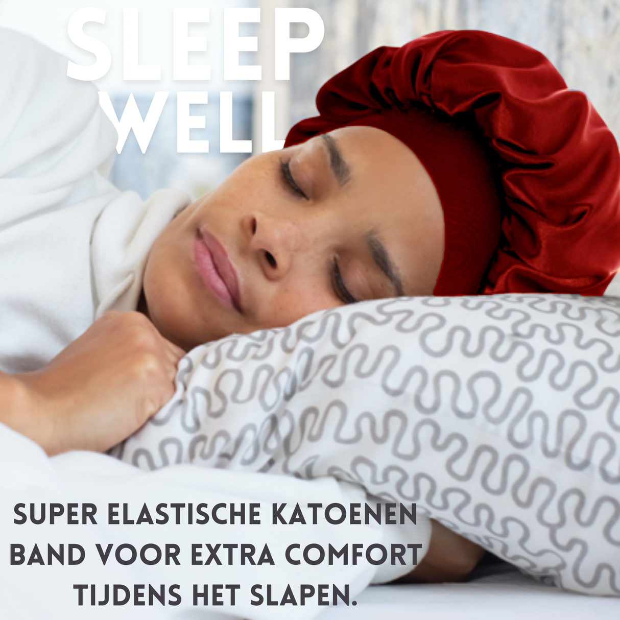 Bonnet Slaapmuts Rood