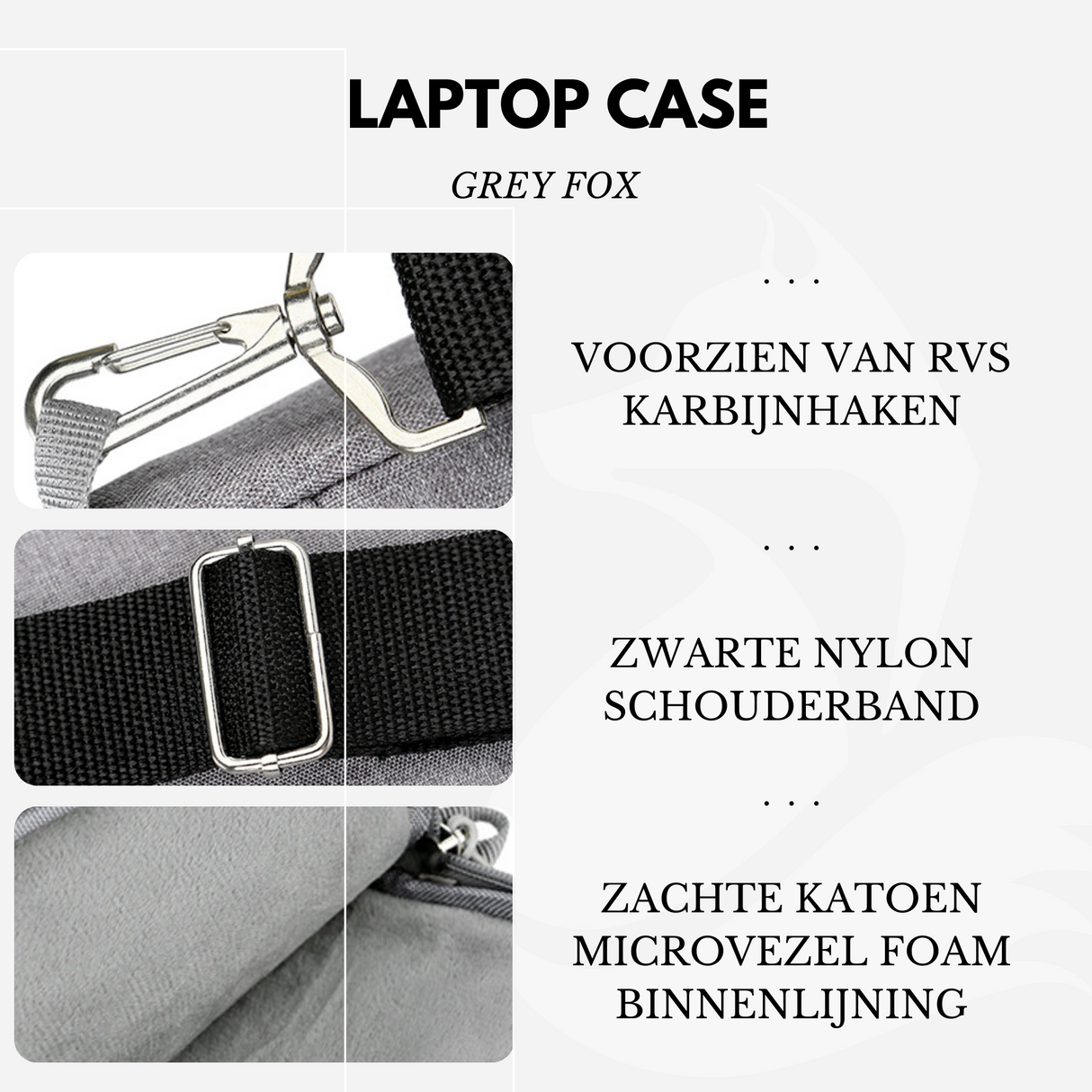 Oxford Laptophoes Zwart