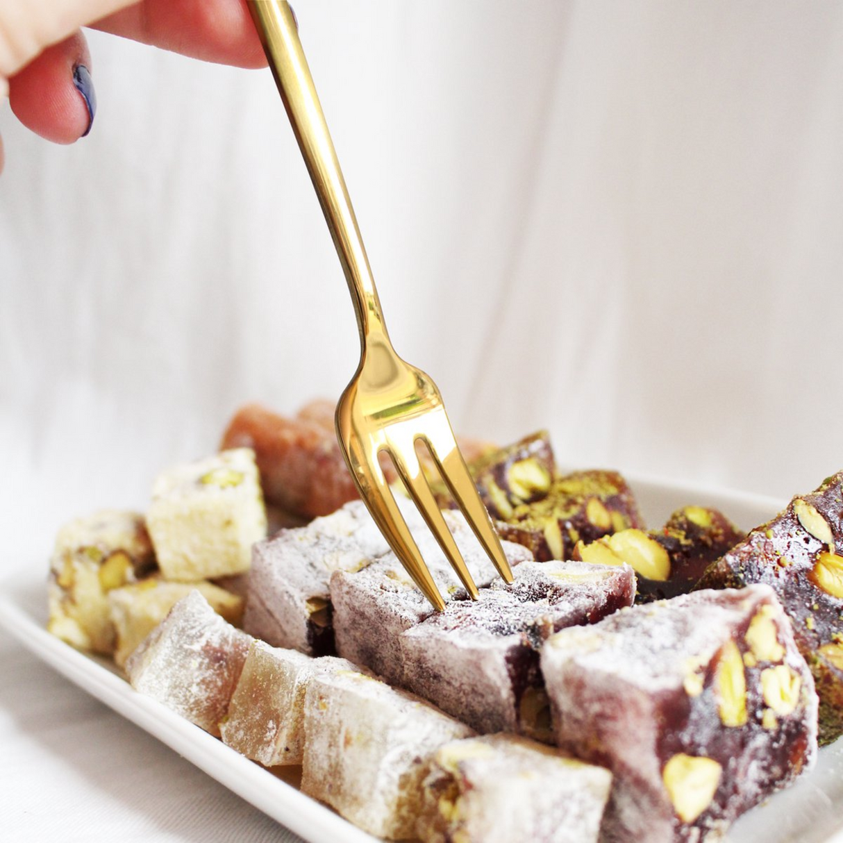 Gebaksvorken 12 Stuks Goud