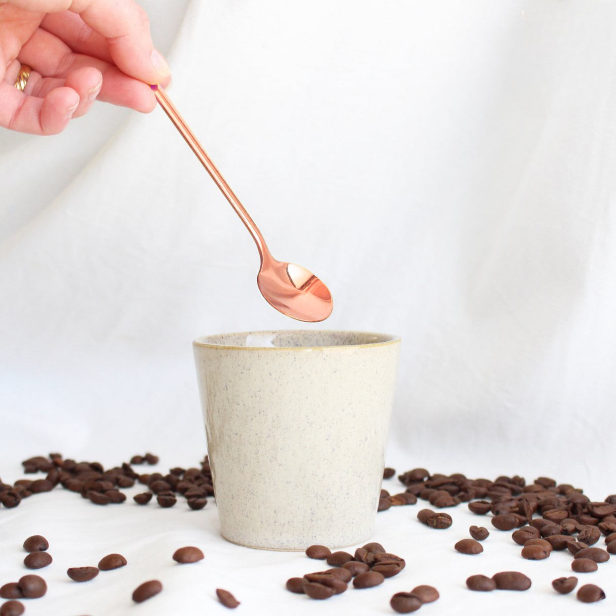 Theelepels 13cm Rose Goud 12 Stuks