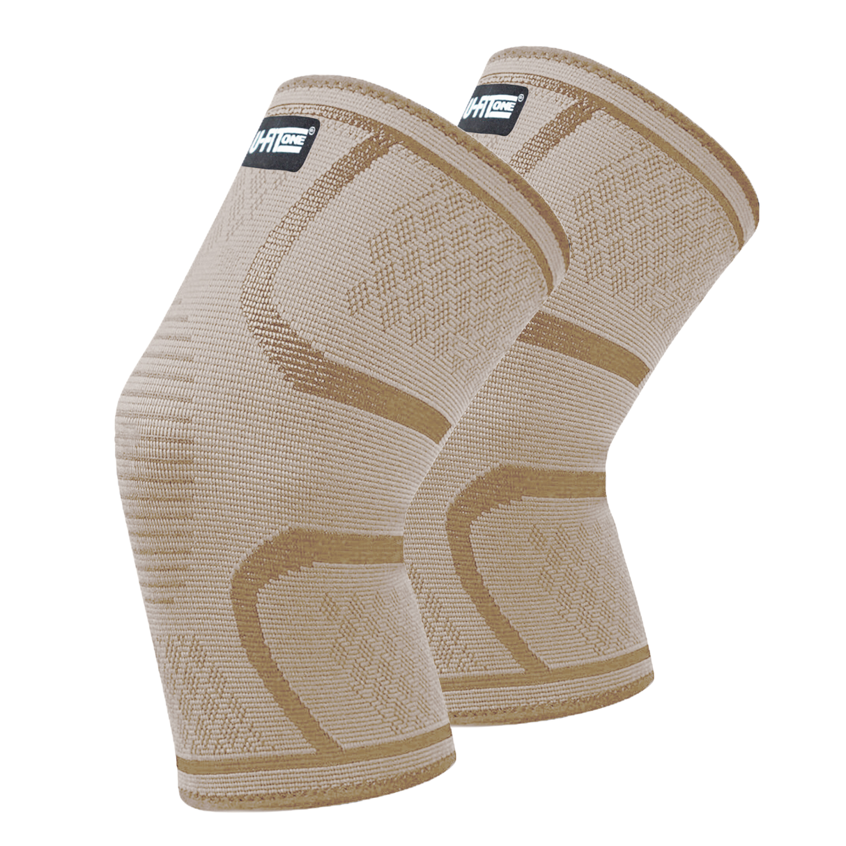 3D Compressie Kniebrace Beige 1 Paar