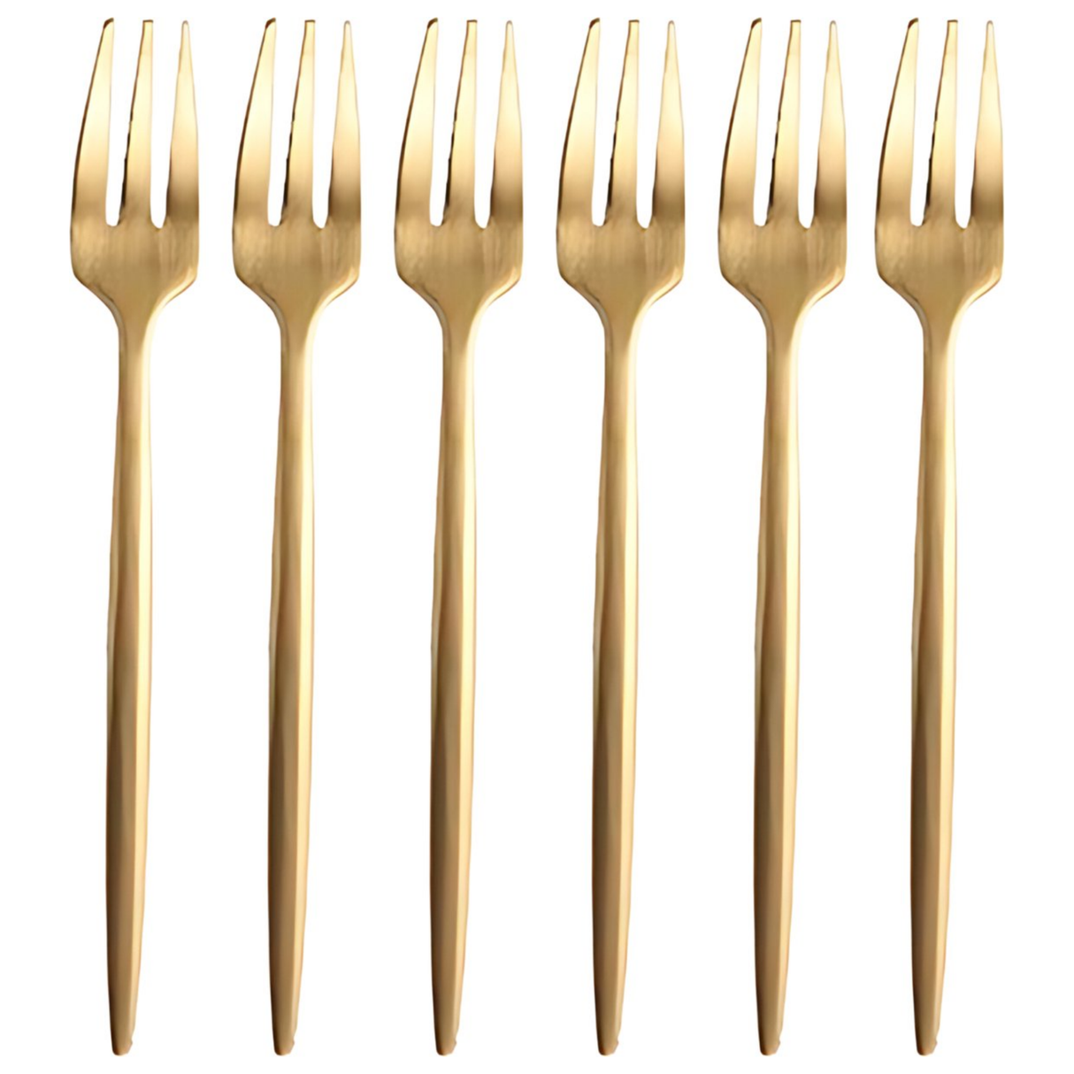 Gebaksvorken Mat Goud