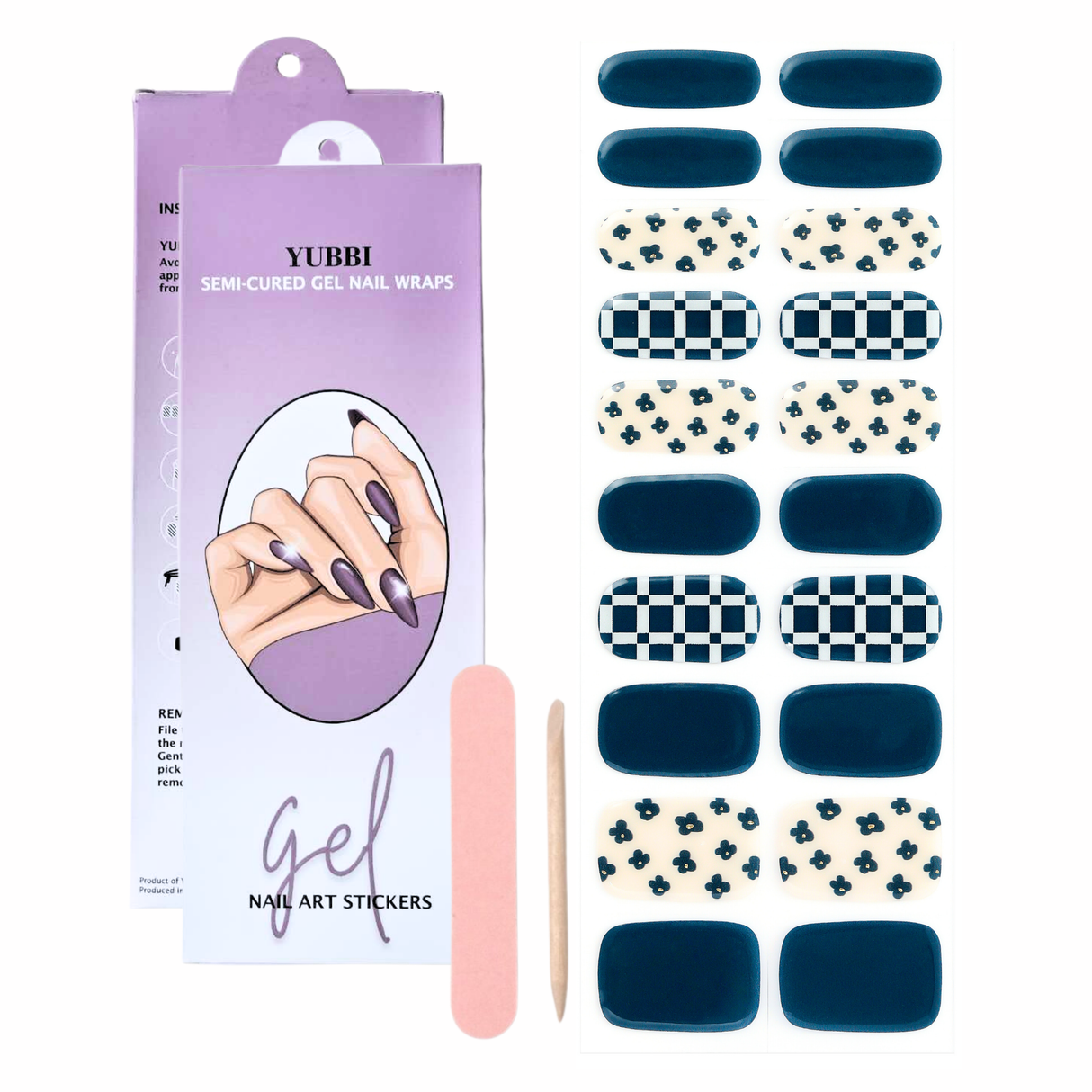 UV Gellak Stickers "Royal Blue"