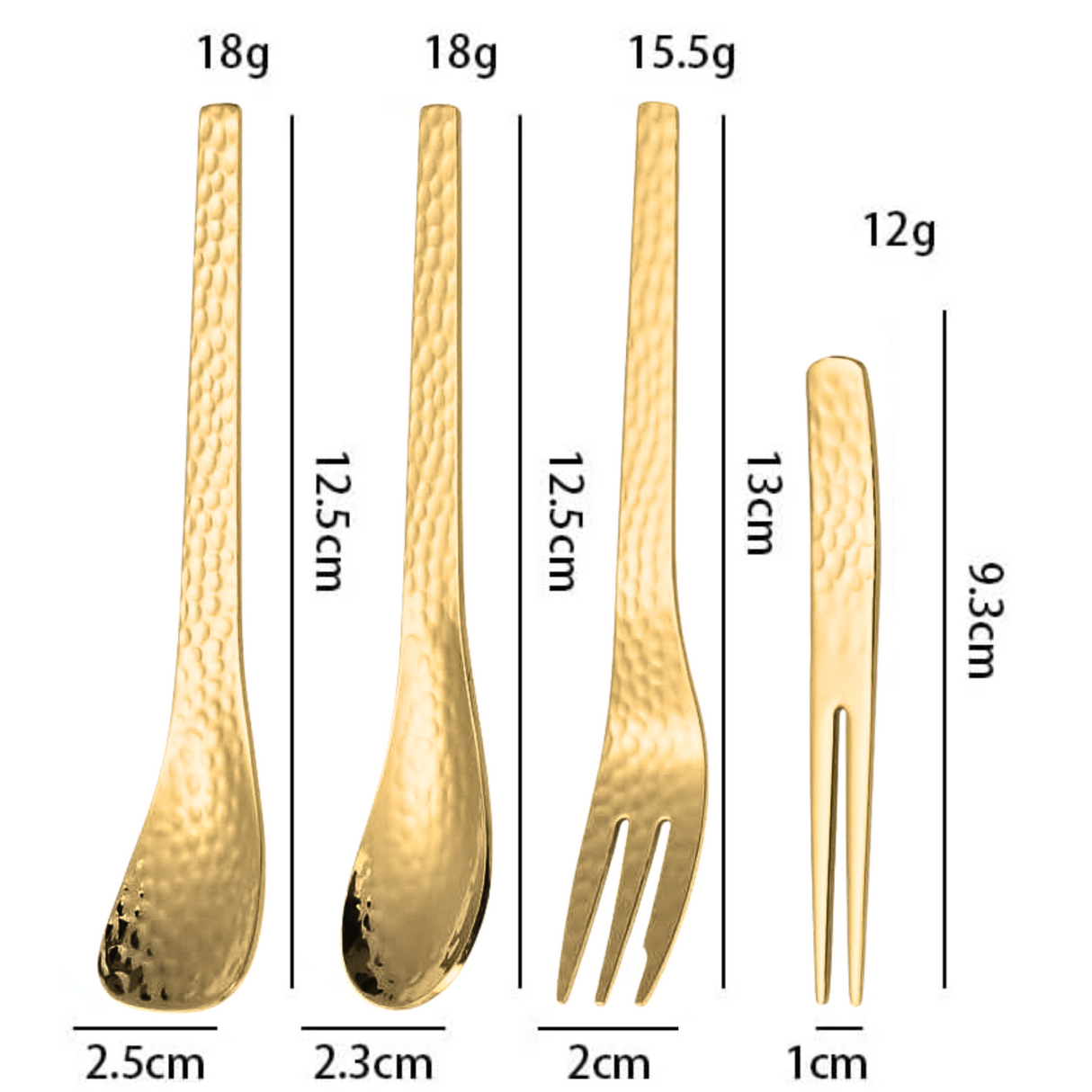 Dessert Lepel Set Goud