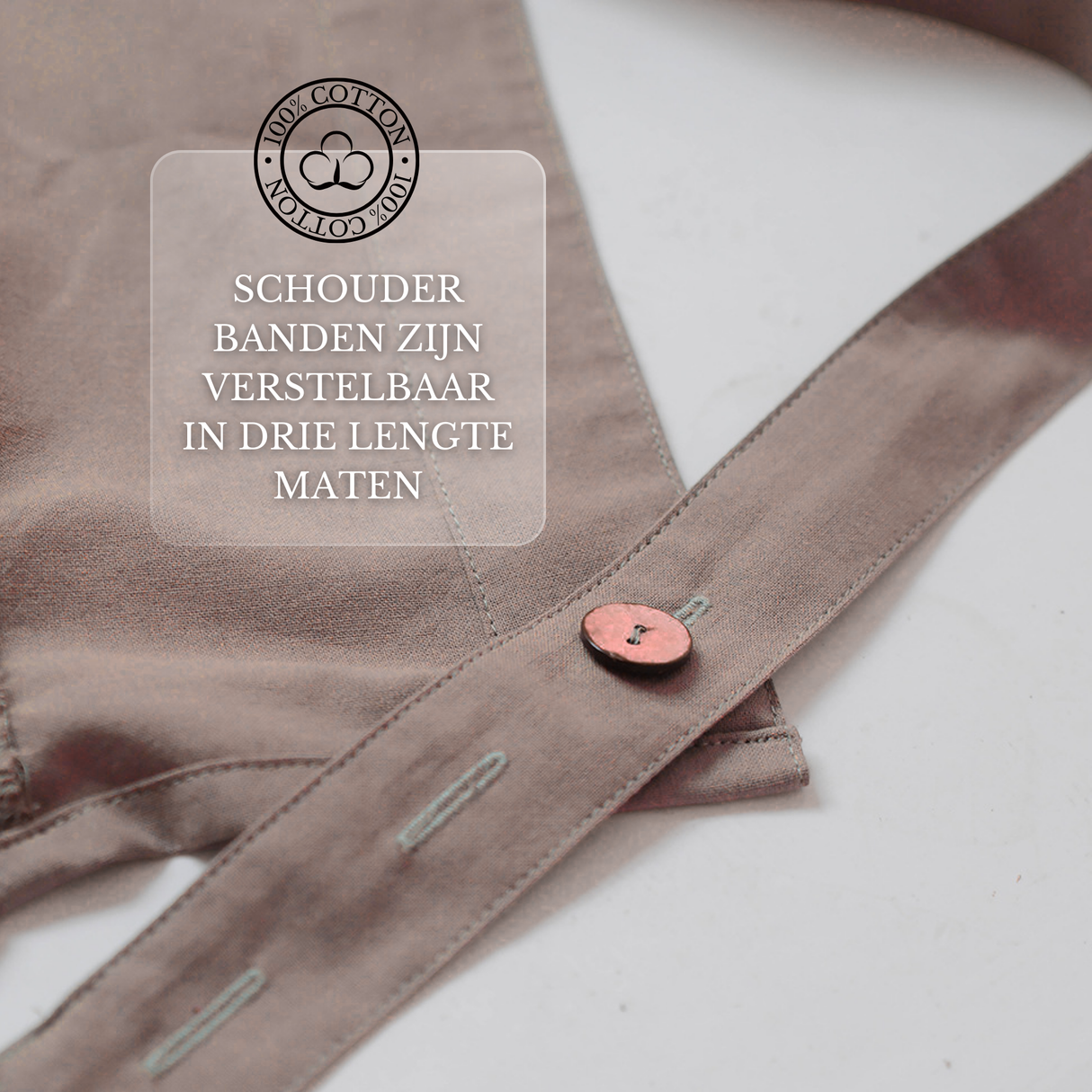 Keukenschort 'Lilly' Bruin