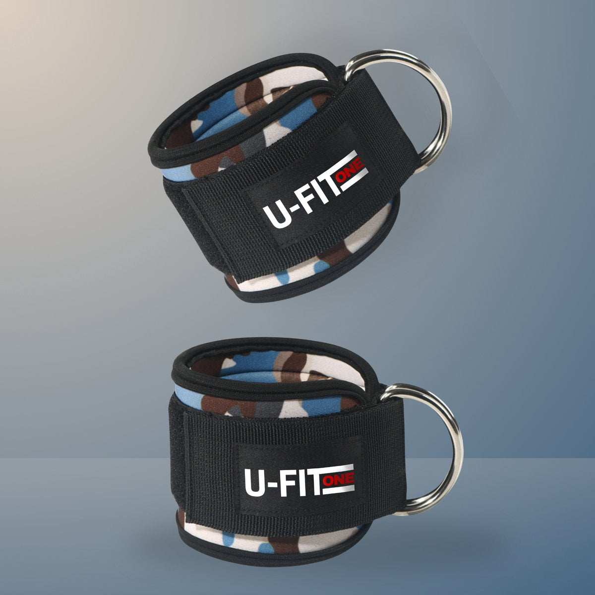 Ankle Straps Camouflage Blauw