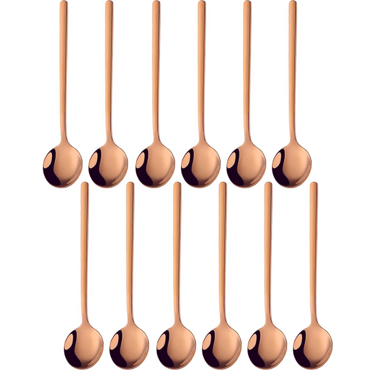 Theelepels 13cm Rose Goud 12 Stuks