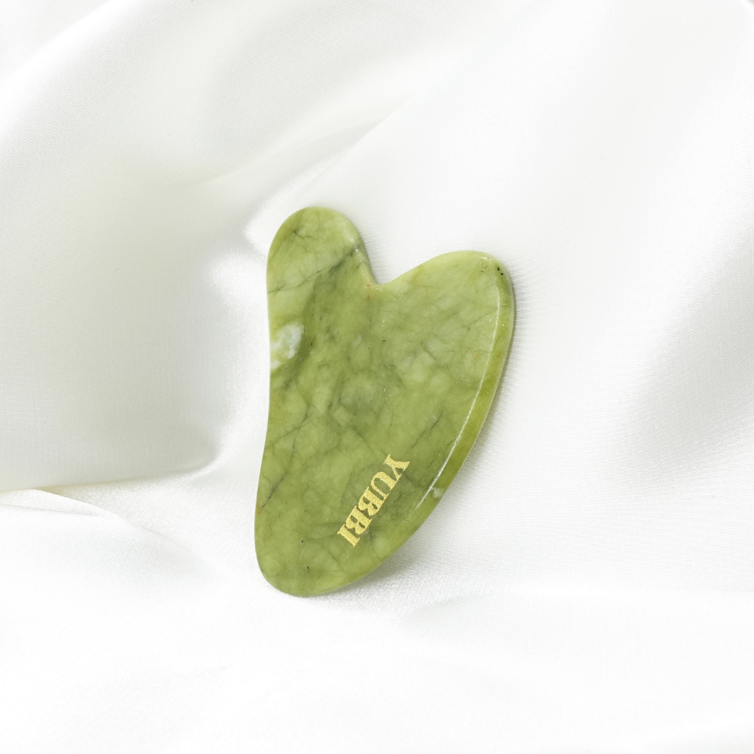 Gua Sha Set Groene Jade