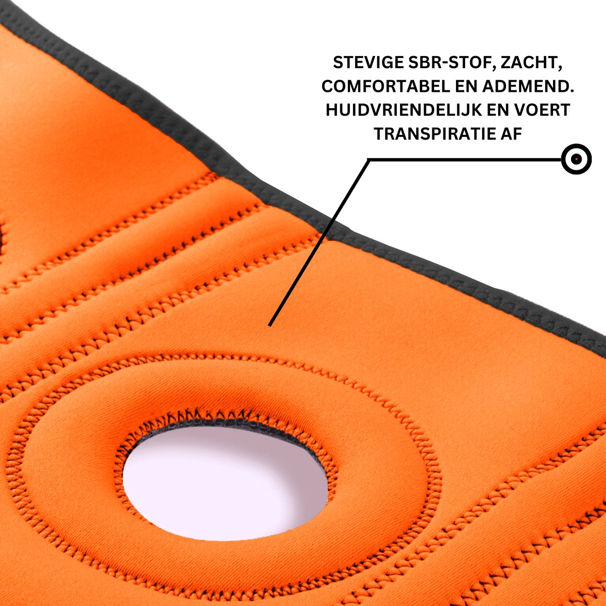 Verstelbaar Kniebrace Zwart 1 Stuk