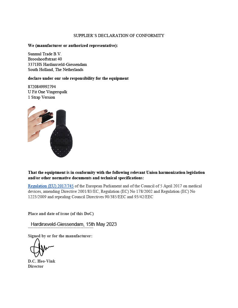 1 Stap Vingerspalk 1 Stuk