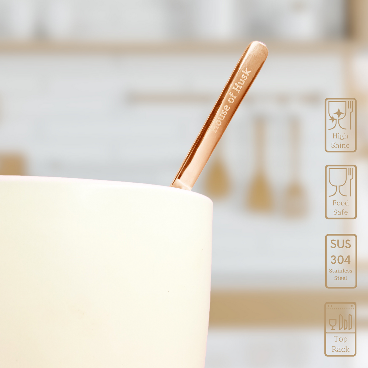 Theelepels 13cm Rose Goud 12 Stuks