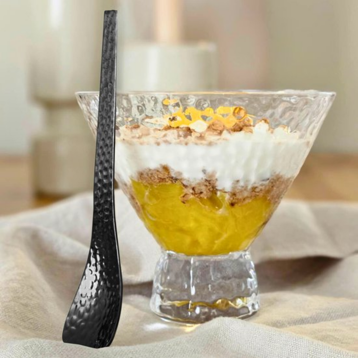 Dessert Lepel Set Zwart