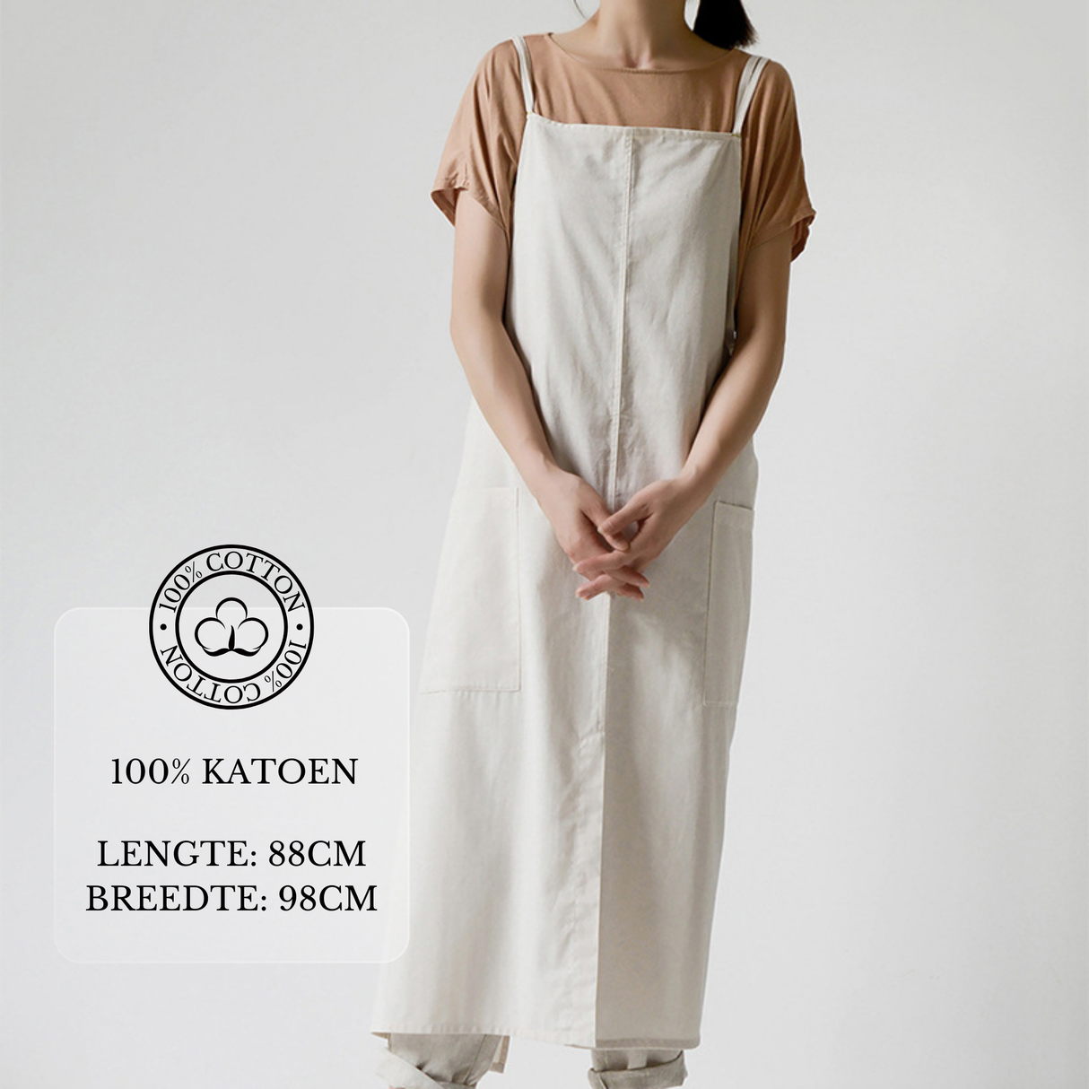 Keukenschort 'Lennie' Cream