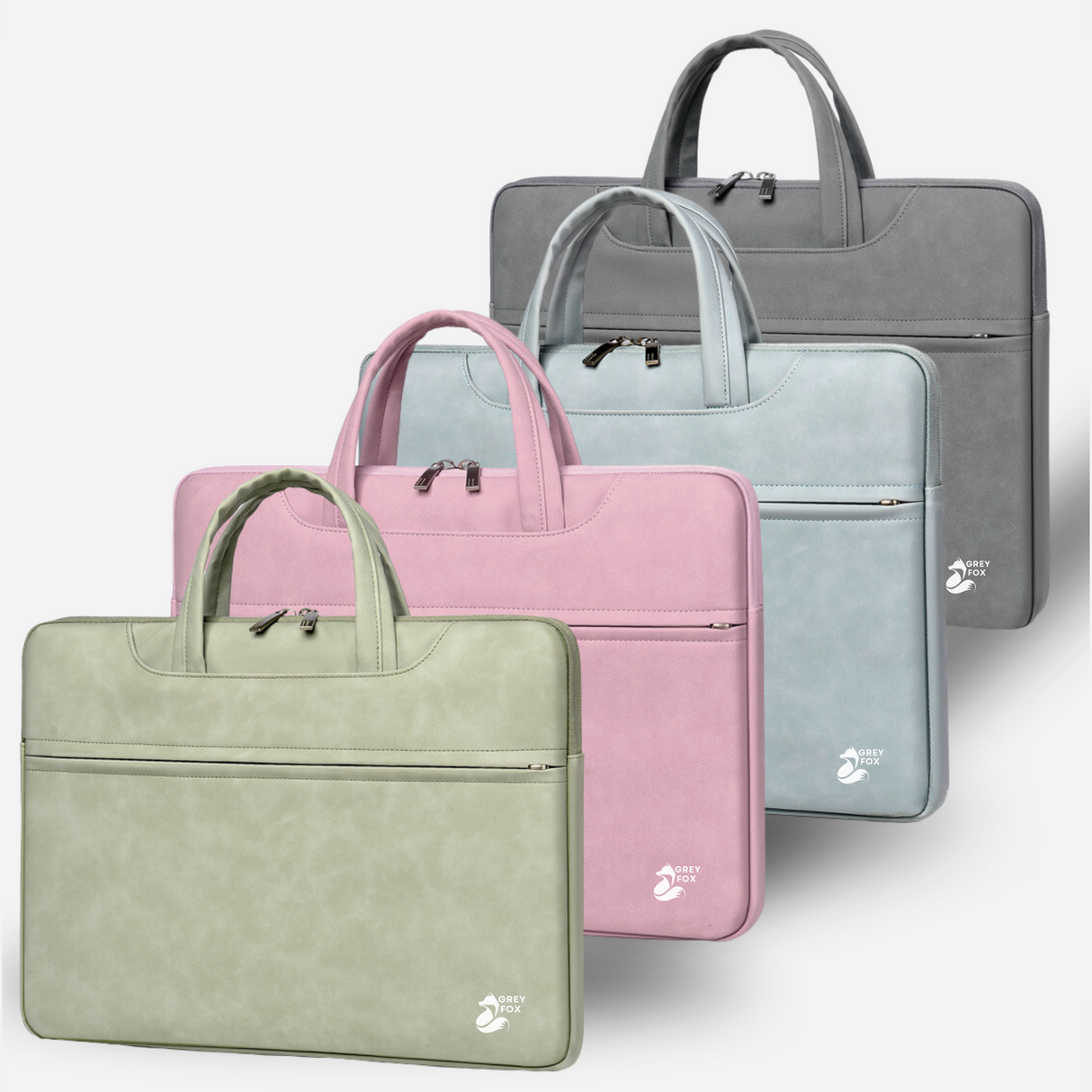 PU Leren Laptophoes Groen