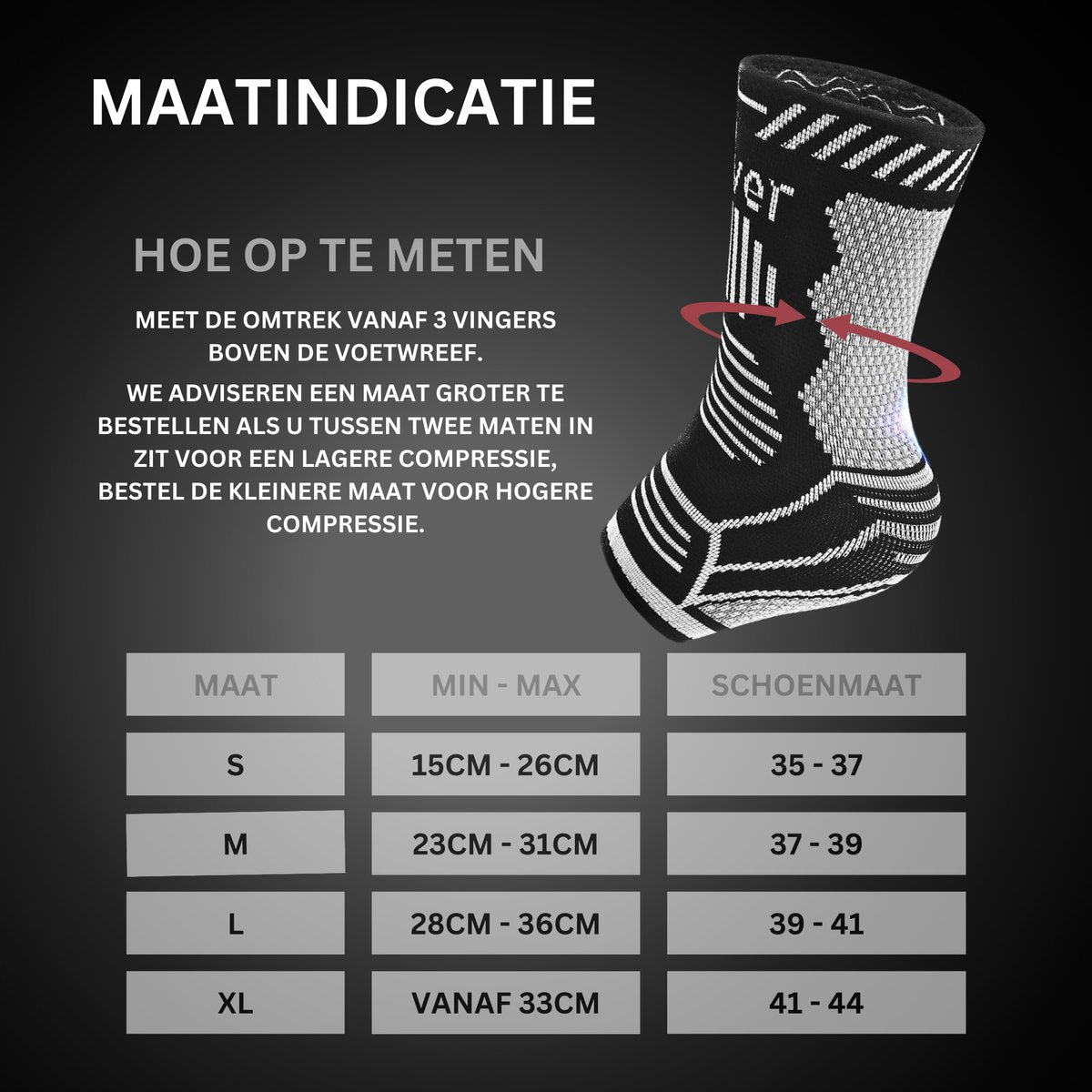 Enkelbrace Zilver 1 Paar