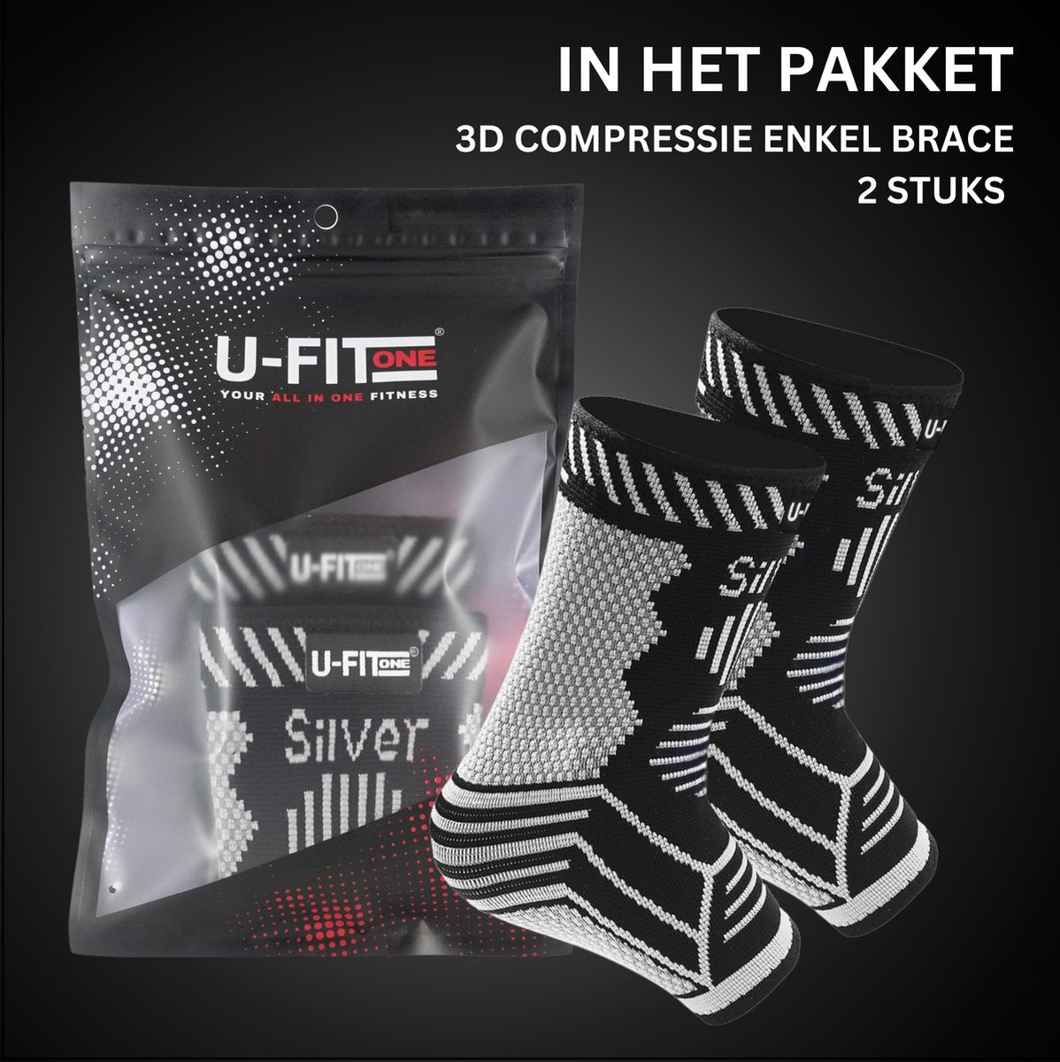 Enkelbrace Zilver 1 Paar