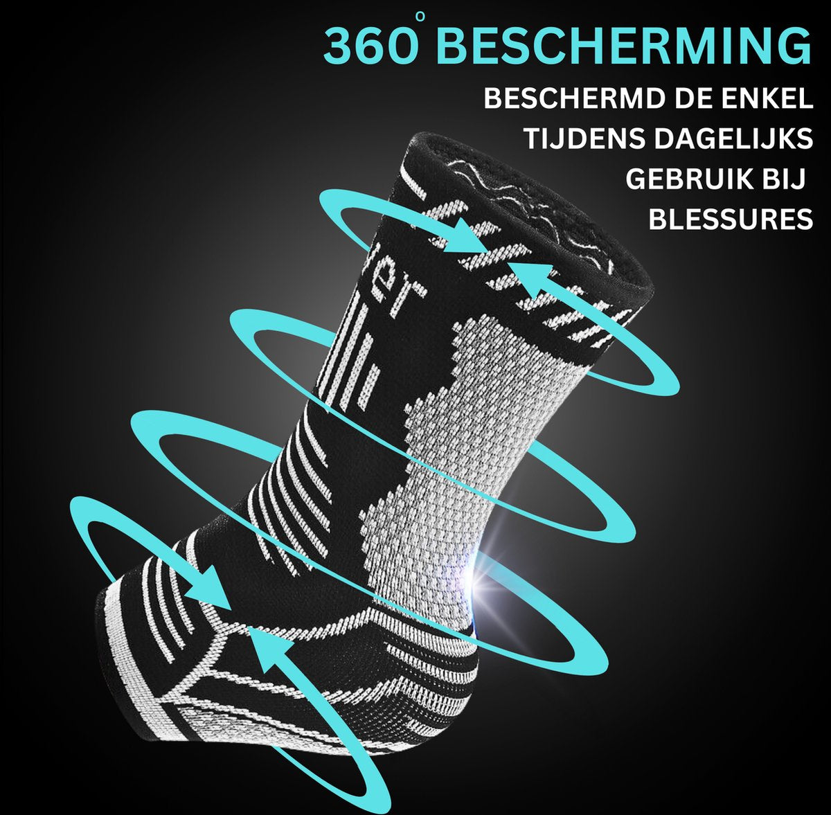 Enkelbrace Zilver 1 Paar