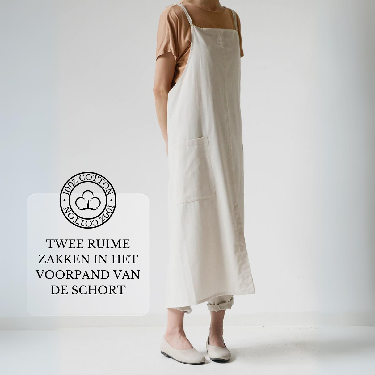 Keukenschort 'Lennie' Cream