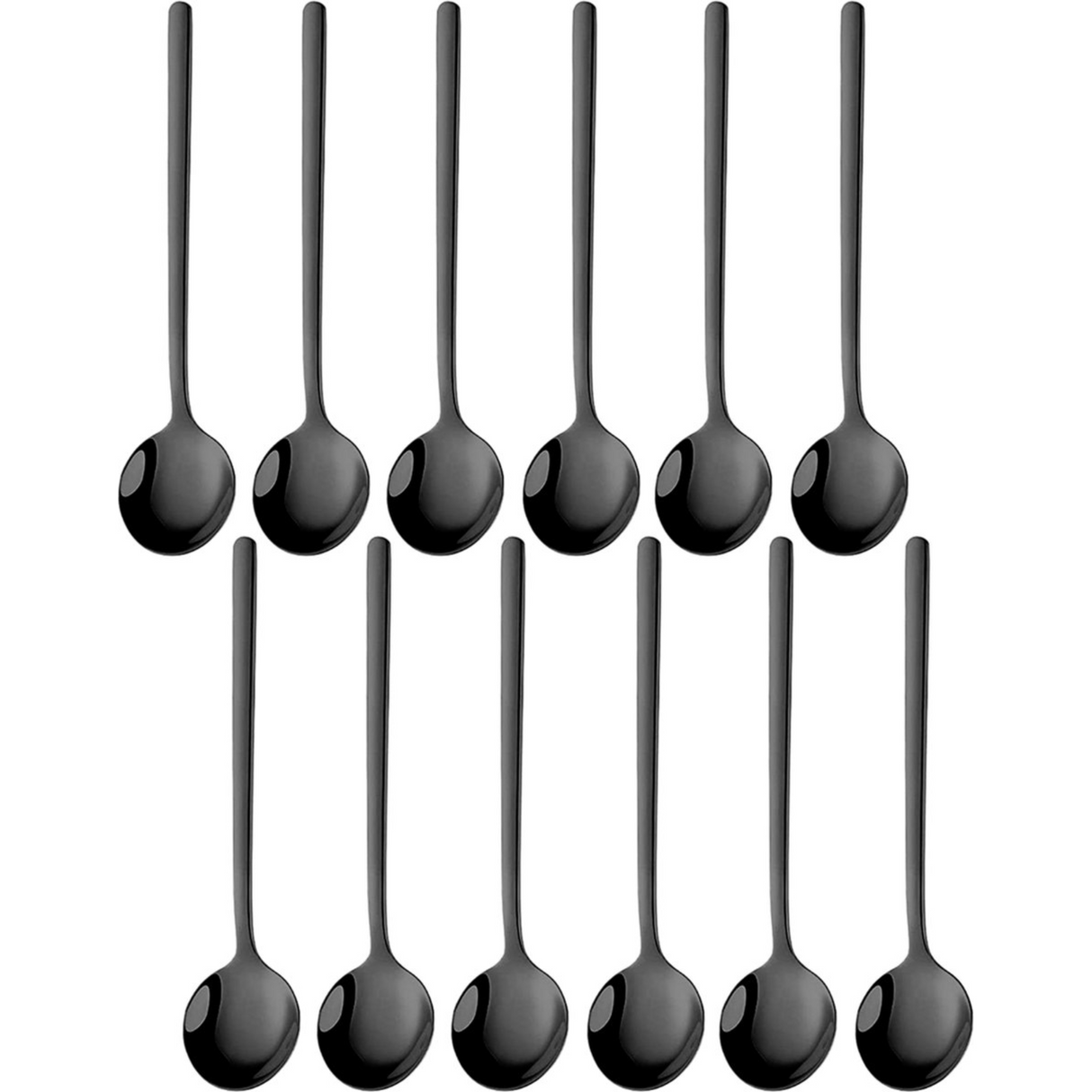 Theelepels 13cm Zwart 12 Stuks