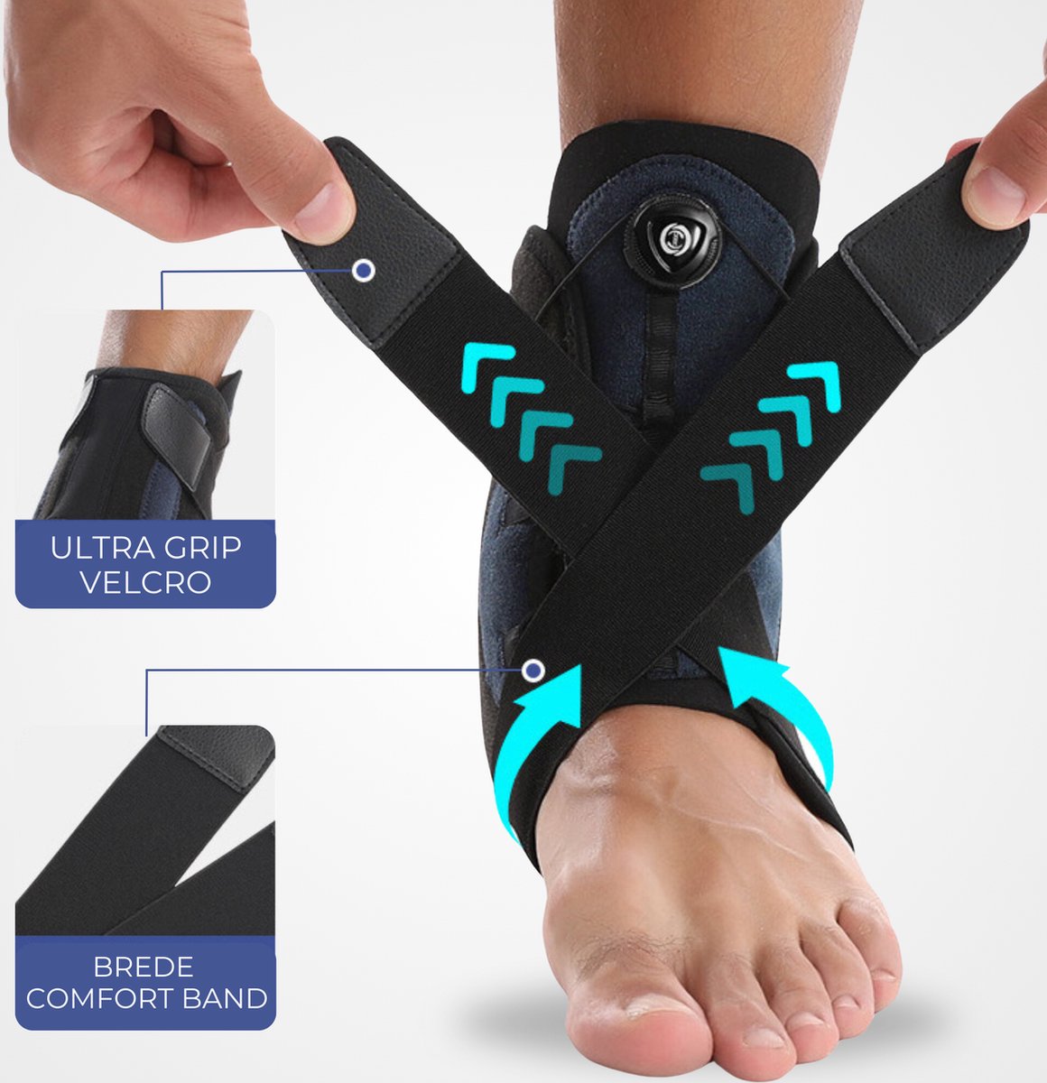 Enkelbrace 1 Stuk Zwart