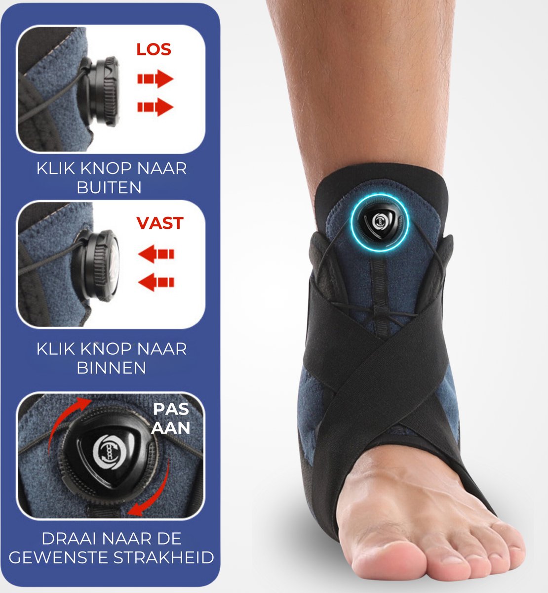 Enkelbrace 1 Stuk Zwart