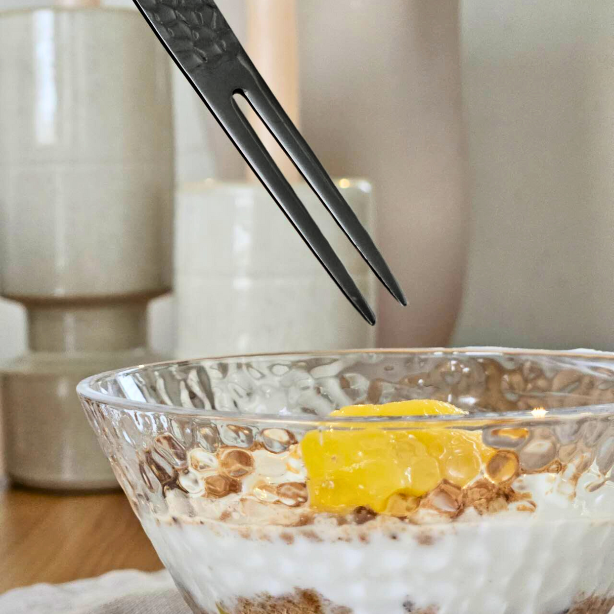 Dessert Lepel Set Zwart