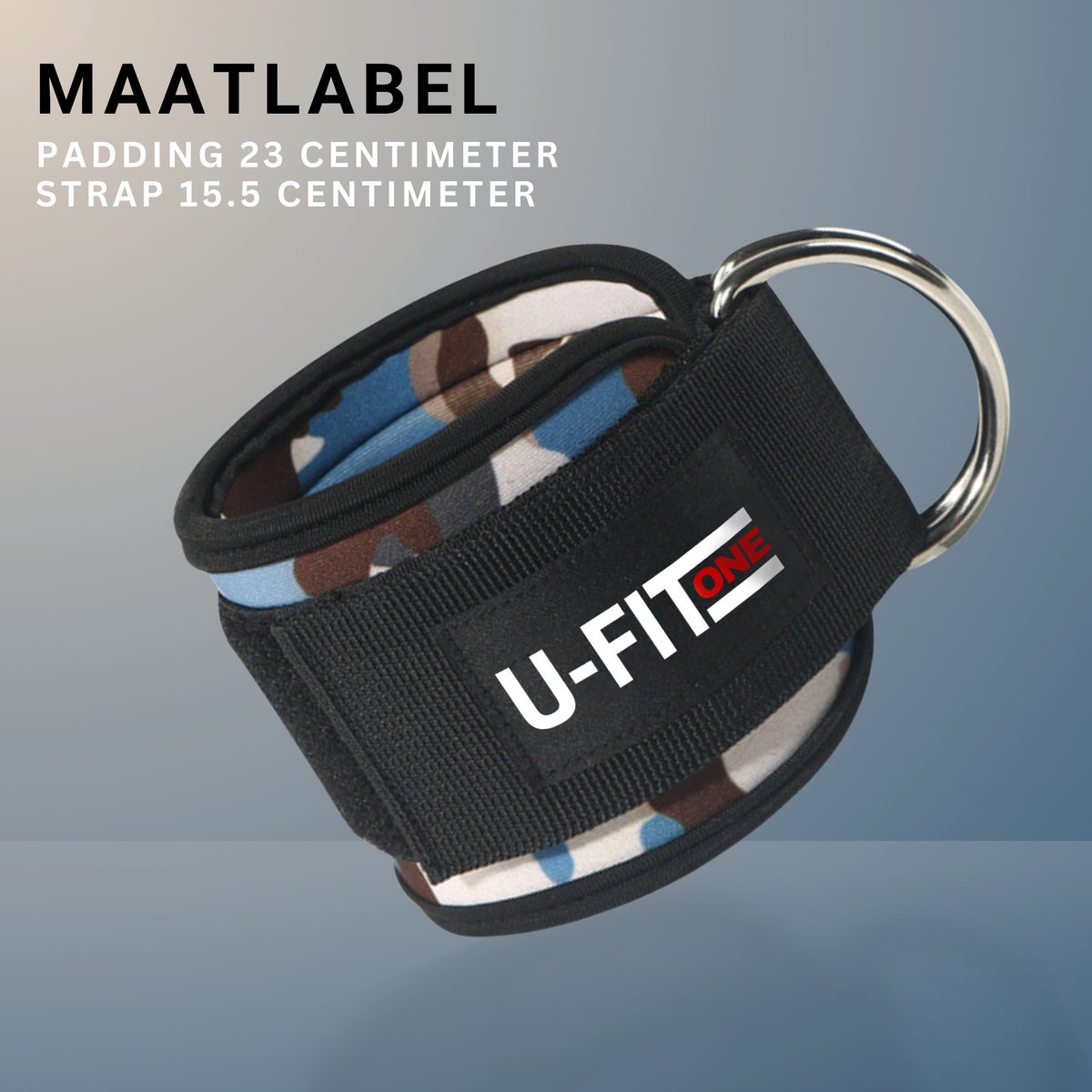 Ankle Straps Camouflage Blauw